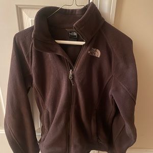 THE NORTH FACE Khumbu chocolate Fleece Full Zip Sweater Jacket Adult XS
